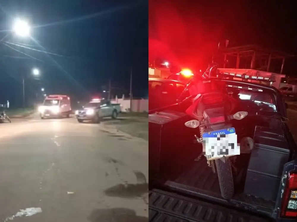Passageira morre após motocicleta atingir carro estacionado em Bonfim