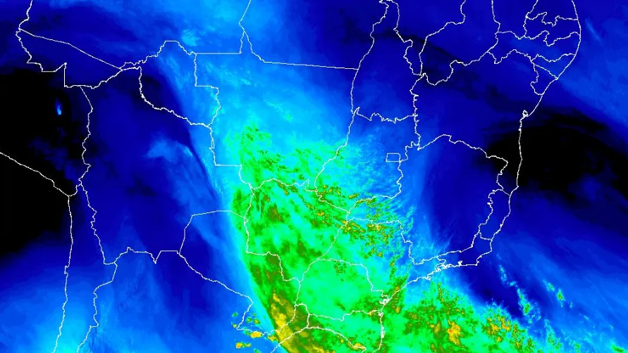 Frente fria e ciclone extratropical devem provocar ventos de até 90 km/h no Sul do país