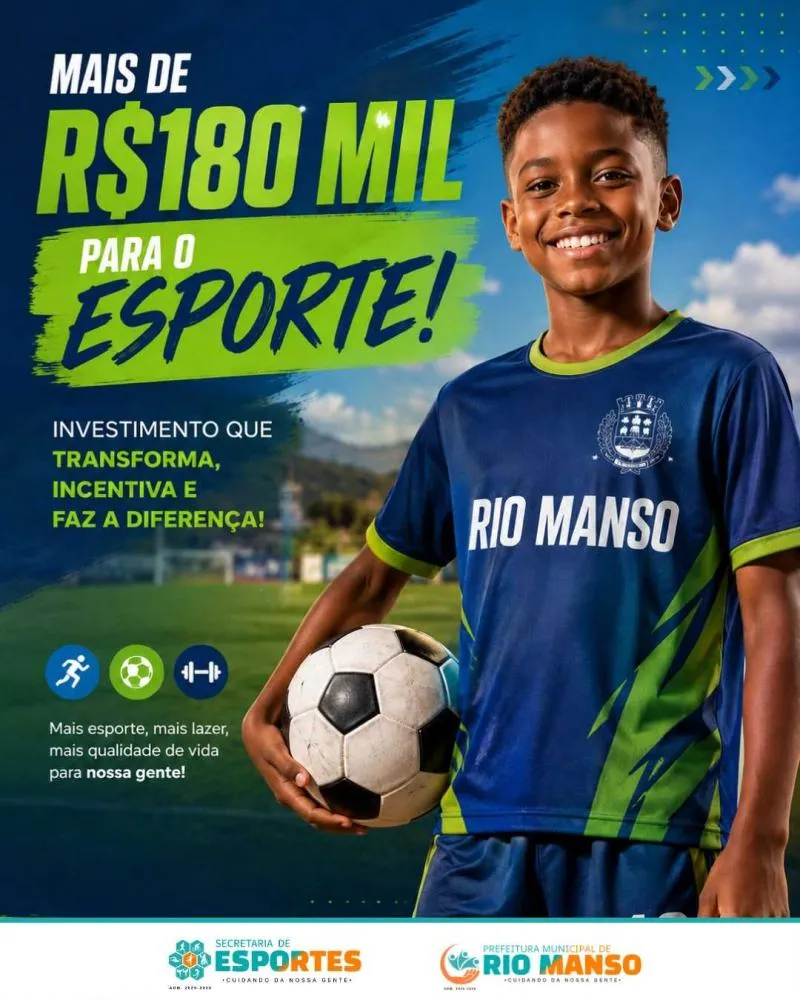 Rio Manso garante mais de R$ 180 mil em recursos do ICMS Esportivo