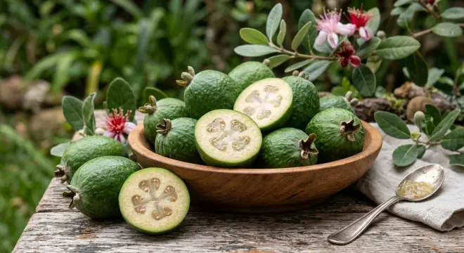 Feijoa: fruta brasileira surpreende ao reunir sabores de abacaxi, goiaba, morango e banana