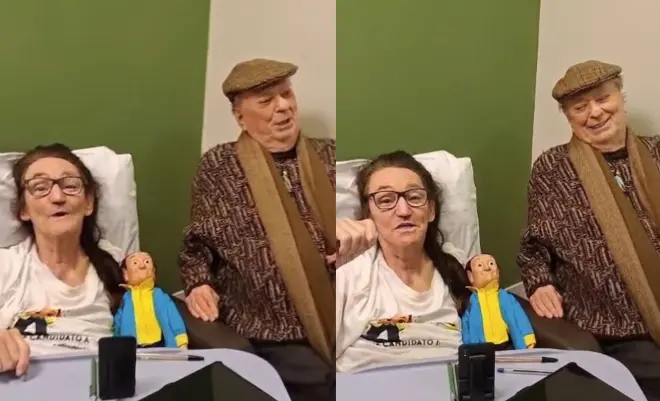 Marquito se emociona ao receber visita de Raul Gil durante reabilitação em hospital